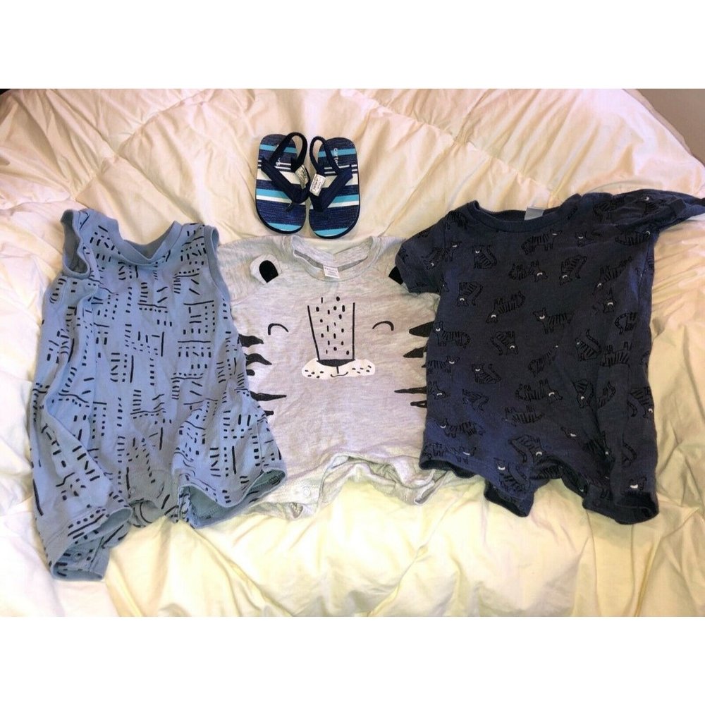 PL Baby Baby Boy 3 Pieces Bodysuit Multicolor Size 12 Months